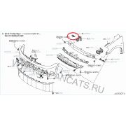 Кронштейн бампера 62224ED000 для NISSAN TIIDA C11 HR15DE F R